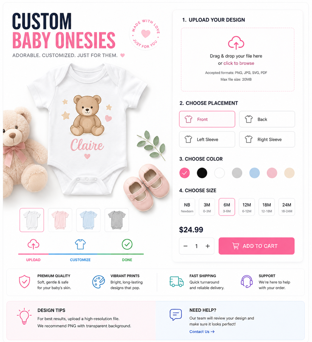 Custom Baby Onesies