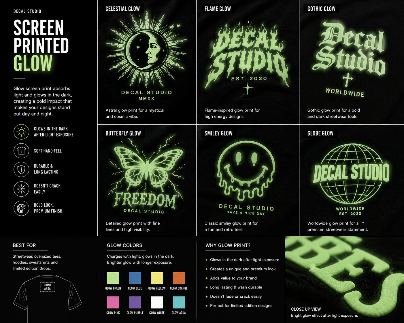 Screen Printed Glow